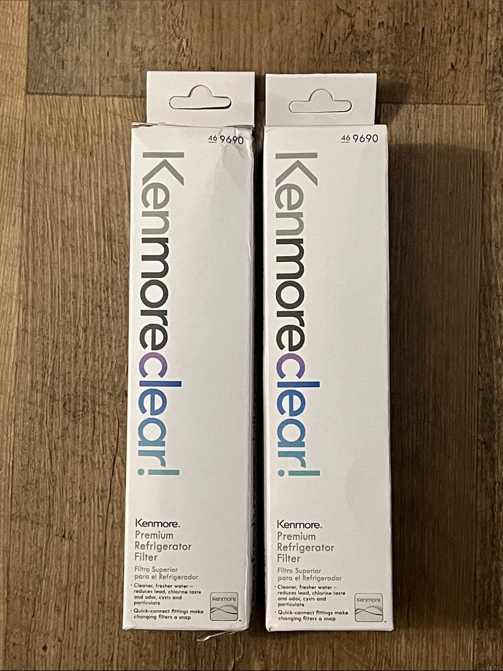 Kenmore Clear! Refrigerator Premium Water 💦 Filters (2) - 46-9690 - New in Box